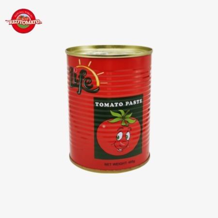 400 g Tomatenpasta in blik makkelijk te openen Dubbel geconcentreerd China Fabrieksproductie Fabrieksprijs