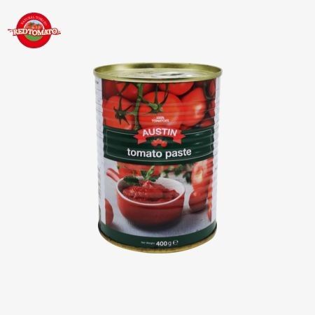 400 g Tomatenpasta in blik makkelijk te openen Dubbel geconcentreerd China Fabrieksproductie Fabrieksprijs