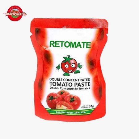 Chinese fabriek van hoge kwaliteit, makkelijk, tomatenpasta in zakjes, 50 gram, dubbel geconcentreerd.