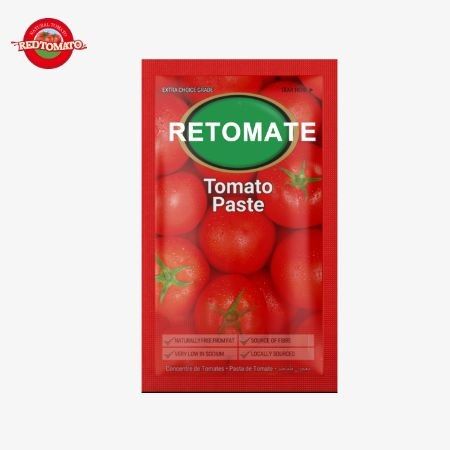 Rode platte tomatenpasta 80 g voor moeiteloos gebruik en opslag