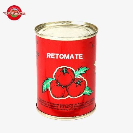400 g ingeblikte tomatenpasta 30%-100% zuiverheid met hard open deksel perfect voor opslag