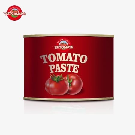 70 gram blik met een gemakkelijk te openen deksel Housing Premium Grade ingeblikte tomatenconcentraat binnenin