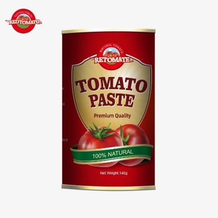 Nieuwe verbeterde Premium kwaliteit handig gemakkelijk open deksel 140g blik van gourmet tomatenpasta