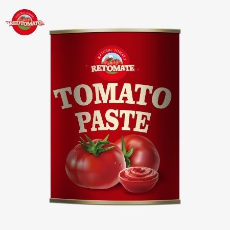 198 g ingeblikte tomatenpasta geproduceerd volgens ISO HACCP BRC en FDA productie normen