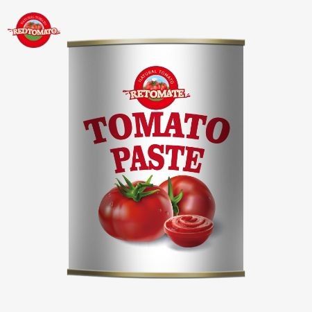 De ingeblikte tomatenpasta van 198 g voldoet aan ISO HACCP en BRC normen en FDA productie normen.