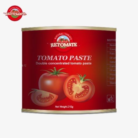 210 g ingeblikte tomatenpasta voldoet aan de productiestandaarden van ISO HACCP BRC en FDA