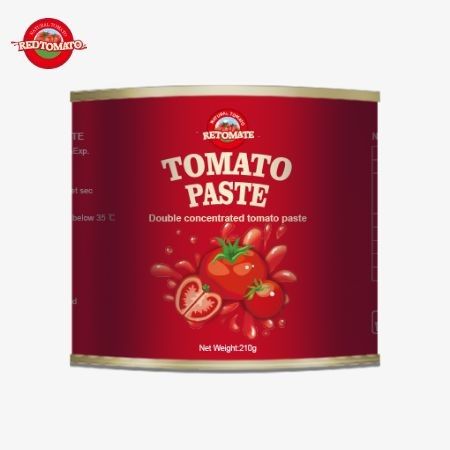 210 g ingeblikte tomatenpasta voldoet aan de productiestandaarden van ISO HACCP BRC en FDA