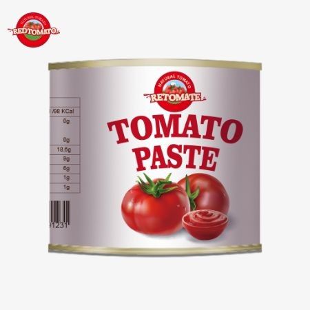 Tomatenpasta in blik 210g voldoet aan internationale kwaliteitsnormen, waaronder ISO HACCP BRC en FDA-voorschriften