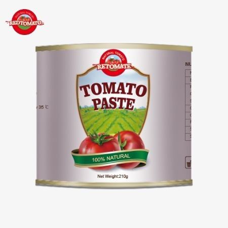 210 g tomatenpasta voldoet aan internationale kwaliteitsnormen, waaronder ISO HACCP BRC en FDA-regels