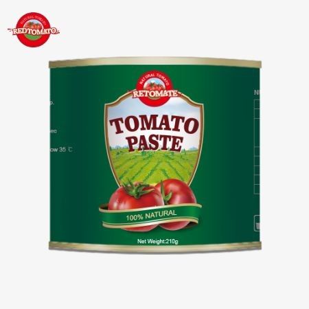 China Factory OEM 210g Canend Tomato Paste De productiestandaarden van ISO HACCP en FDA