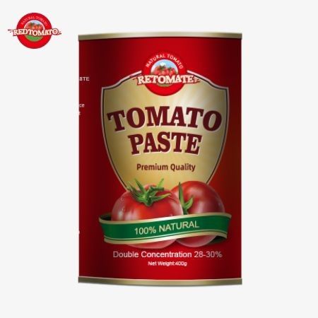 400 g blik van tomatenpasta voldoet aan de productiestandaarden van ISO HACCP BRC en FDA