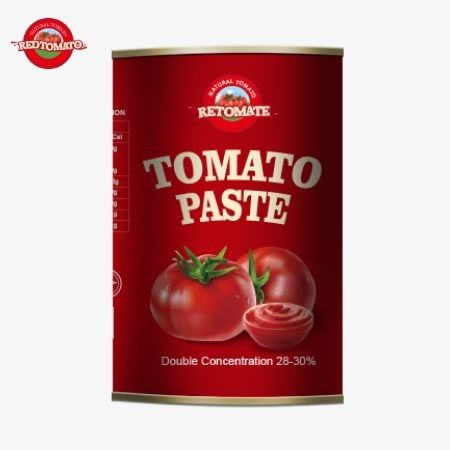 OEM uit China Fabriek 400g Tomatenpasta in blik geproduceerd volgens ISO HACCP en FDA normen