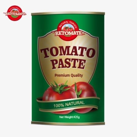 425 g tomatenpasta blikken voldoen aan de wereldwijde normen van ISO HACCP BRC en FDA voorschriften