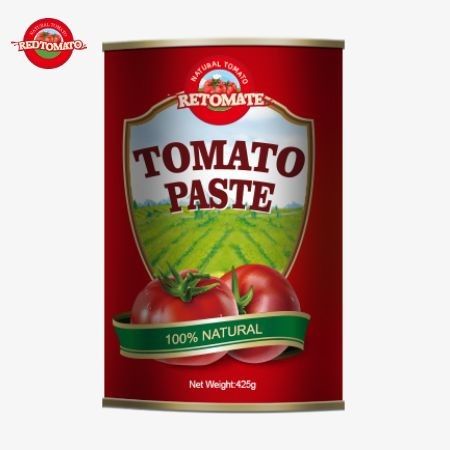 In blik 425 g tomatenpasta voldoet aan de wereldwijde normen die zijn vastgesteld door ISO HACCP BRC en FDA-voorschriften