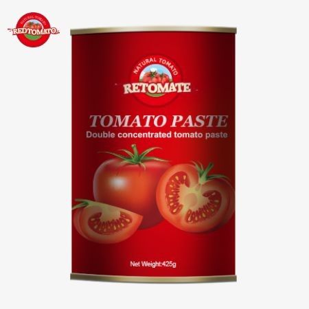Fabriek Export 425g Tomatenpasta in blik voldoet aan de wereldwijde normen van ISO HACCP en FDA