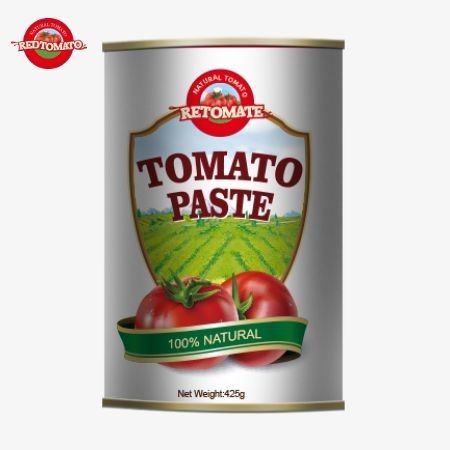 De 425 g tomatenpasta voldoet aan de wereldwijde normen van ISO HACCP BRC en FDA.