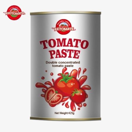 De 425g tomatenpasta voldoet aan de wereldwijde normen van ISO HACCP BRC en FDA.