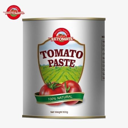 Onze 800 g tomatenpasta voldoet aan de internationale kwaliteitsnormen zoals vastgesteld door ISO HACCP BRC en FDA