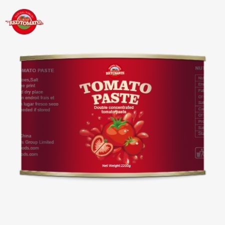 Tomatenfabriek 28-30% Brix Tomatenpasta in blik 2200 g Blik Tomatenpasta