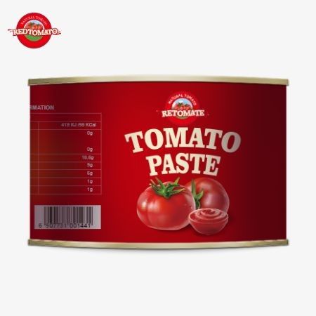 Topkwaliteit Halal Tomatenconserven 28-30% Geconcentreerde Tomatenpasta In 2200g Voor Halal Afrikaanse Moslim Kook