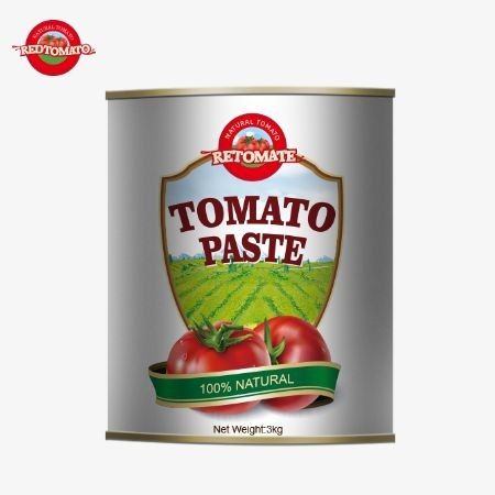 3 kg ingeblikte tomatenpasta met 28-30% Brix en ISO-certificering voor horeca en groothandel