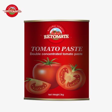 3 kg ingeblikte tomatenpasta voldoet aan de ISO HACCP BRC en FDA productiestandaarden