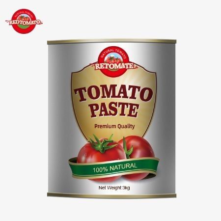 Tomatenpasta in blik voldoet aan de ISO HACCP BRC- en FDA-productiestandaarden