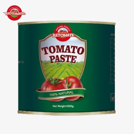 4500 g tomatenpasta in blik voldoet aan de ISO HACCP-normen en aan de FDA-productievoorschriften