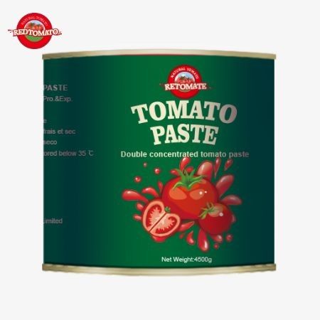 2024 Nieuwe aankomst 4,5 kg Gemakkelijk open aseptische organische tomatenpasta 28-30% Brix dubbele concentratie