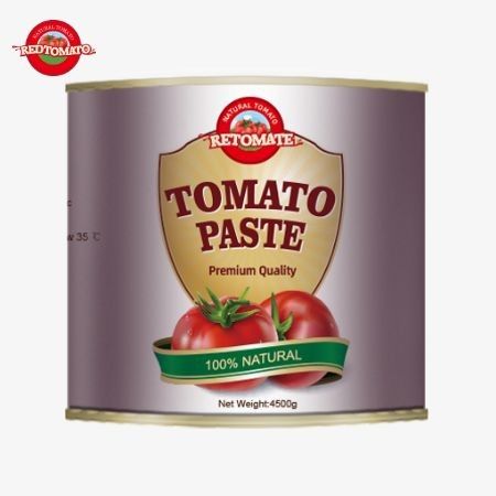 Nieuw voor 2024: 4,5 kg makkelijk open aseptische organische tomatenpasta, 28-30% Brix dubbele concentratie