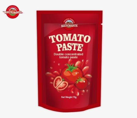 Custom 70g Tomato Paste Stand-up Pockets door Perfect voor voedselverpakking met custom printing