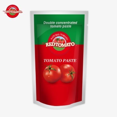 OEM 100 g stand-up zak met dubbel geconcentreerde tomatenpasta met zuiverheidsniveaus van 30% tot 100%