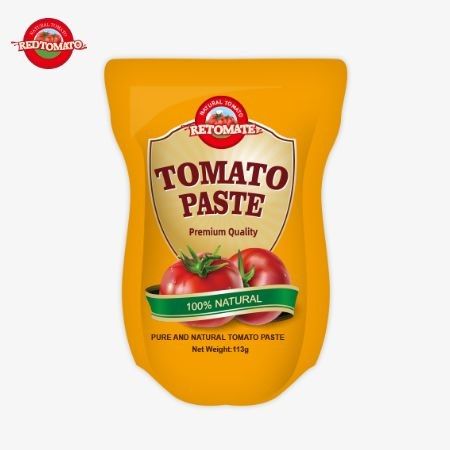 113 g In stand-up sachet Tomato Paste Factory ISO HACCP BRC En FDA Productie standaard