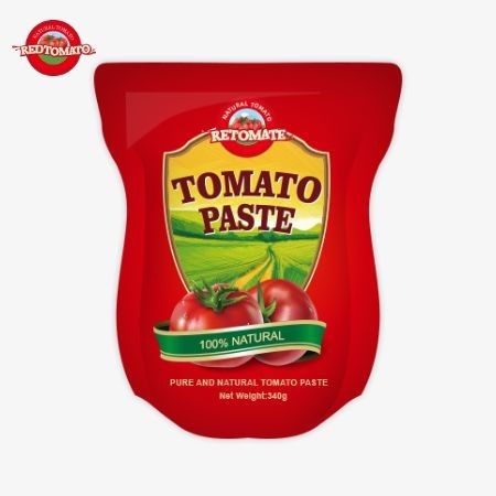 340 g stand-up zakje tomatenpasta voldoet aan ISO HACCP en BRC normen voor de naleving van de fabrieksprijs