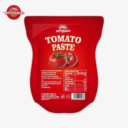 De 340g stand-up zak tomatenpasta voldoet aan de ISO, HACCP en BRC fabrieksprijs