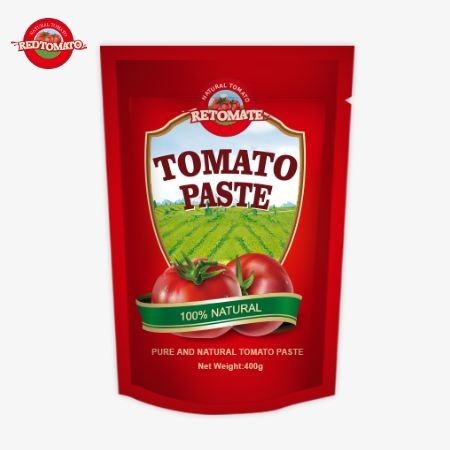 400 g stand-up sachet tomatenpasta handig smaakvol en zuiverheid bereik 30%-100%
