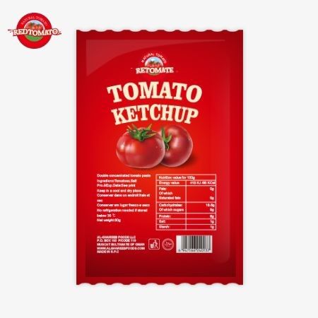 OEM 36g tomaten ketchup zak uit China gemaakt met zuivere natuurlijke ingrediënten verkrijgbaar tegen fabrieksprijs