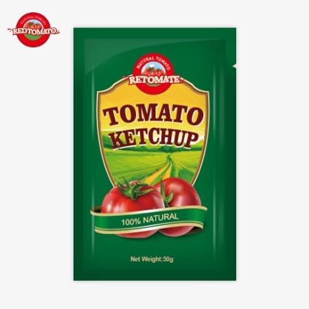 Premium 50g ketchupzakjes uit China, gecertificeerd door ISO, HACCP en FDA, verkrijgbaar tegen fabrieksprijzen