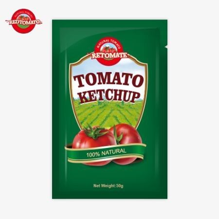 OEM Premium 50g kleine zak ketchup met fabrieksprijs China Factory Direct Sales