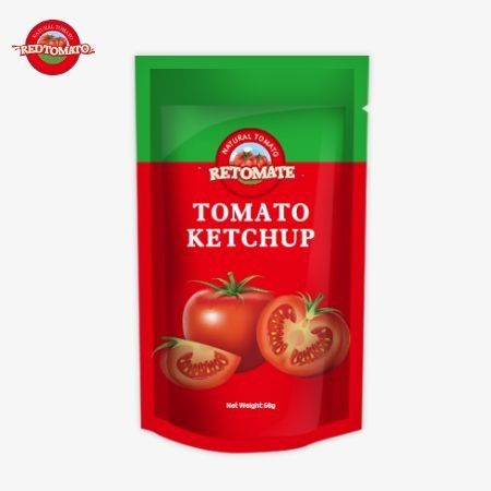 China Original Factory ISO Sachet Ketchup 56g Pure natuurlijke smaak Zoet en zuur smaak