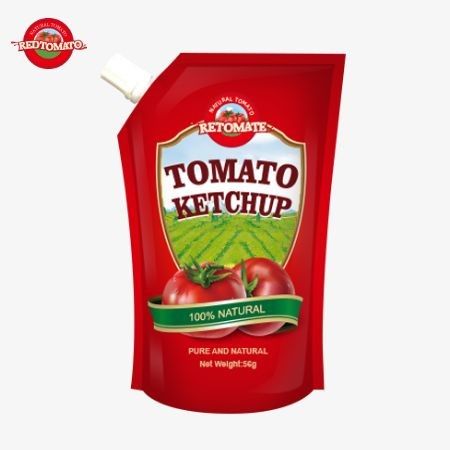 Pure natuurlijke smaak 56 g ISO-standaard ketchup zakjes in overeenstemming met de internationale productie normen