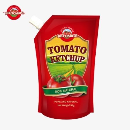 OEM-standaard 56g pure ketchupzakjes met natuurlijke smaak, in overeenstemming met internationale productienormen.