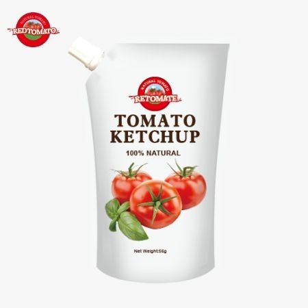 Deze 56g pure ketchupzakjes met natuurlijke smaak voldoen aan OEM-normen.