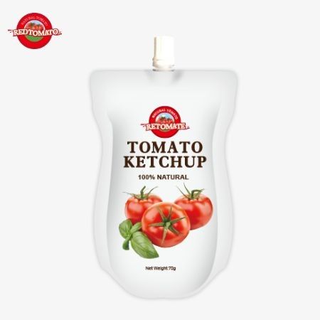 70g ketchup zak met een pure natuurlijke smaak is fabrieksprijs Het voldoet aan internationale normen