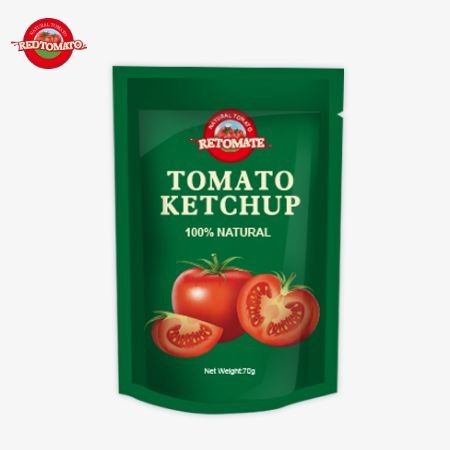 70g ketchup zak met een pure natuurlijke smaak is fabrieksprijs en voldoet aan internationale normen