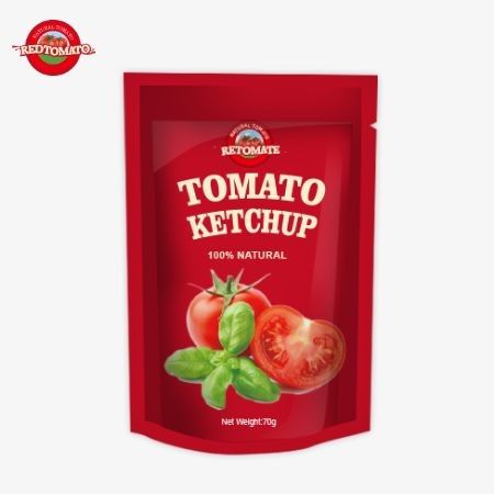 We bieden handige 70g ketchup zakjes die voldoen aan internationale normen beschikbaar op fabrieksprijzen