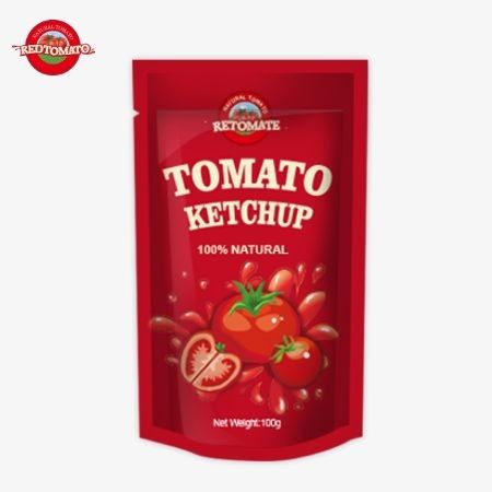 OEM China Fabrieksprijs 100g Zoete En Zuur Ketchup Pouch, Puur Natuurlijk Specerij
