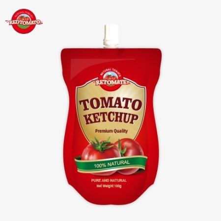 OEM China Fabrieksprijs 100g Zoet En Zuur Natuurlijke Ketchup Sachet Dopping Sauce Pouch