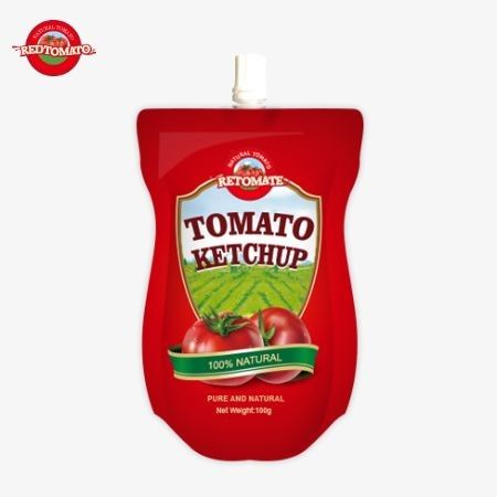China OEM Factory Prijs 100g Zoet En Zuur Sachet Ketchup Pouch Alle natuurlijke specerijen