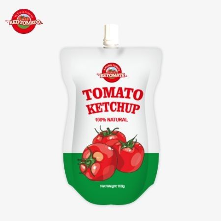 OEM China Fabrieksprijs 100g Zoet En Zuur Natuurlijke Ketchup Sak, HACCP FDA Normen